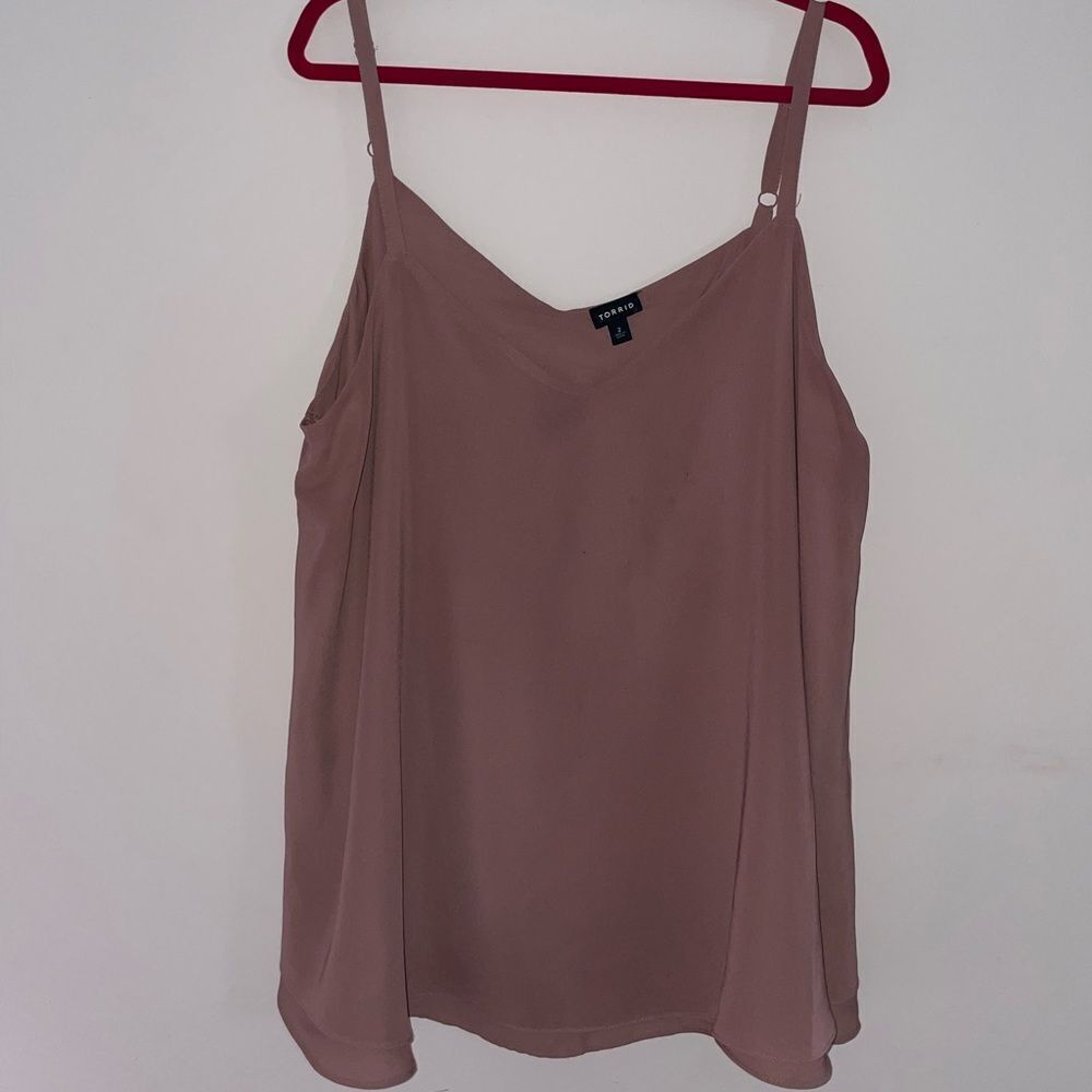Torrid 2X Double Layer Cami Dusty Pink